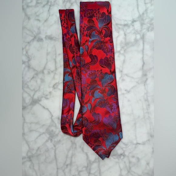 Silk Tie - Tino Cosina for Men in Red - Picture 3 of 5